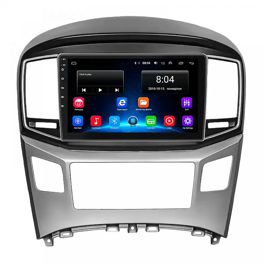 Штатна магнітола Lesko для Hyundai Grand Starex I Рестайлінг 2 2017-2021 екран 9" 2/32Gb Wi-Fi GPS Base