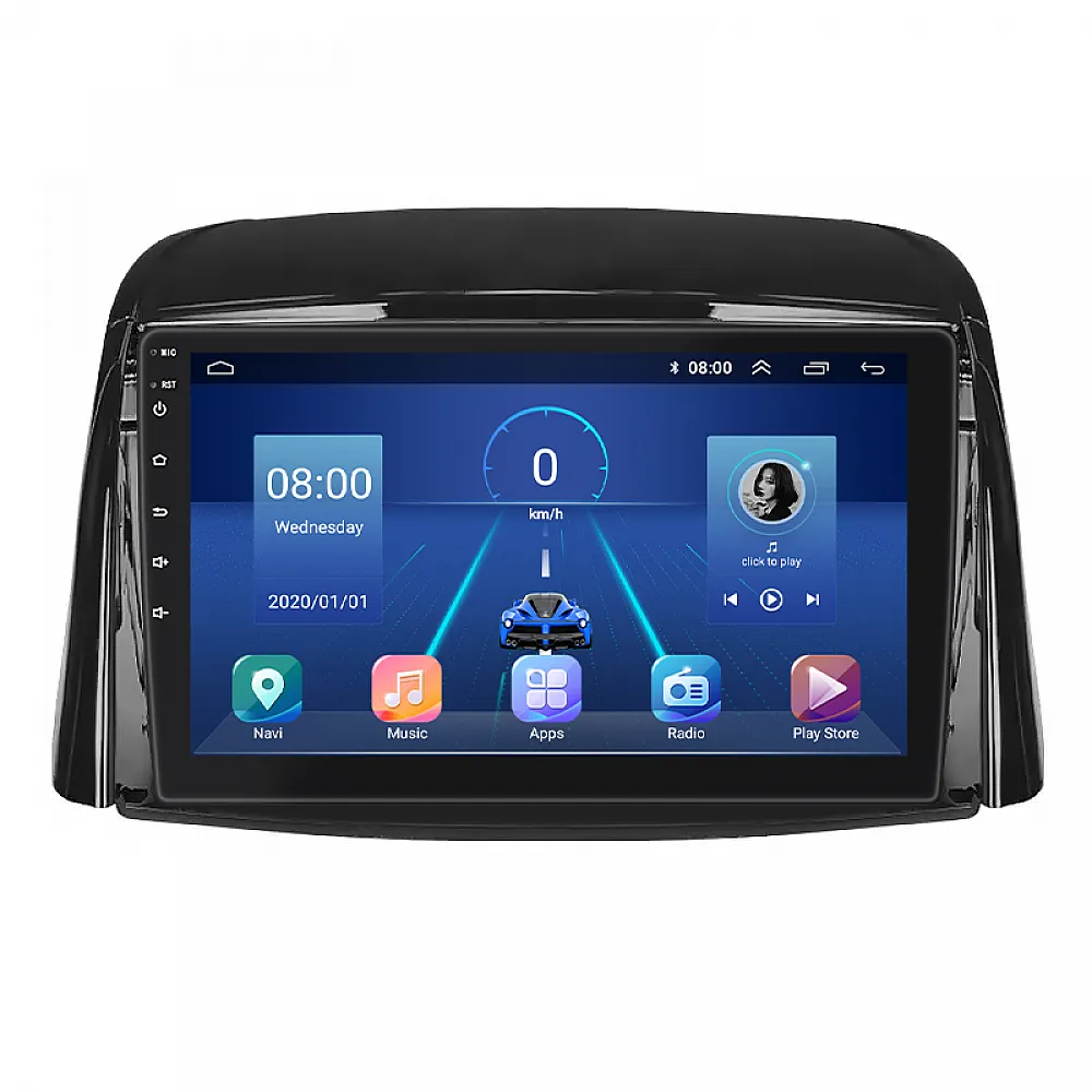 Штатна магнітола Lesko для Renault Koleos I 2008-2011 екран 9" 4/32Gb 4G Wi-Fi GPS Top