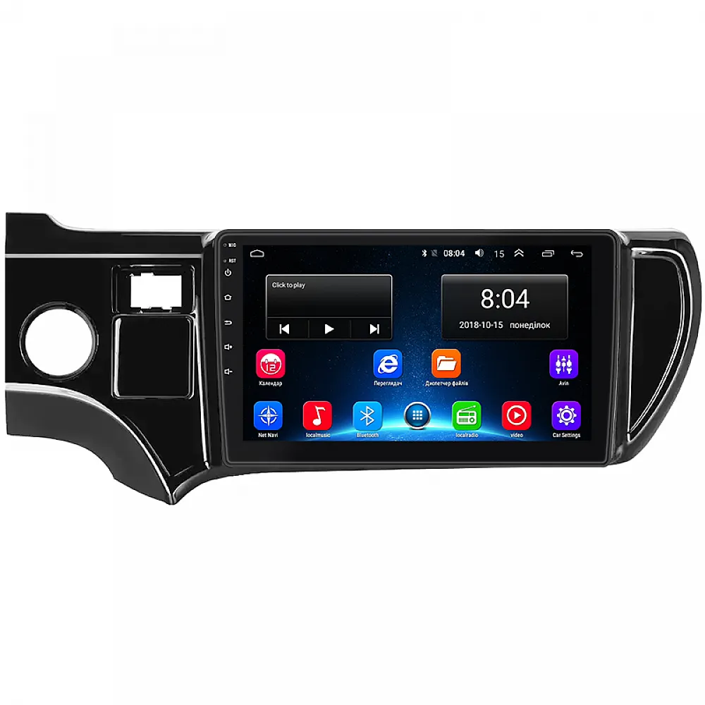 Штатна магнітола Lesko для Toyota Aqua I Рестайлінг 2 2017-2021 екран 9" 2/32Gb Wi-Fi GPS Base