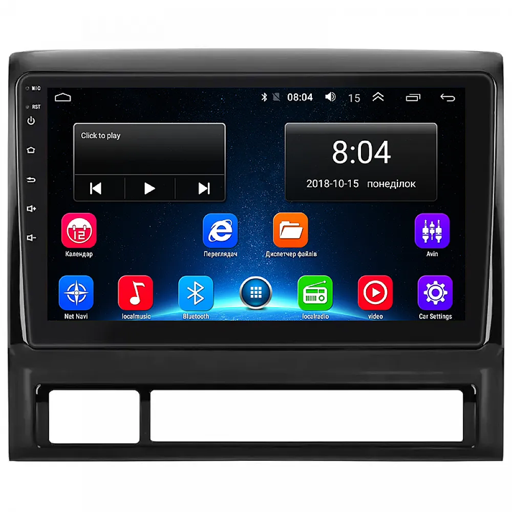 Штатная магнитола Lesko для Toyota Tacoma II Рестайлинг 2011-2015 экран 9" 2/32Gb Wi-Fi GPS Base