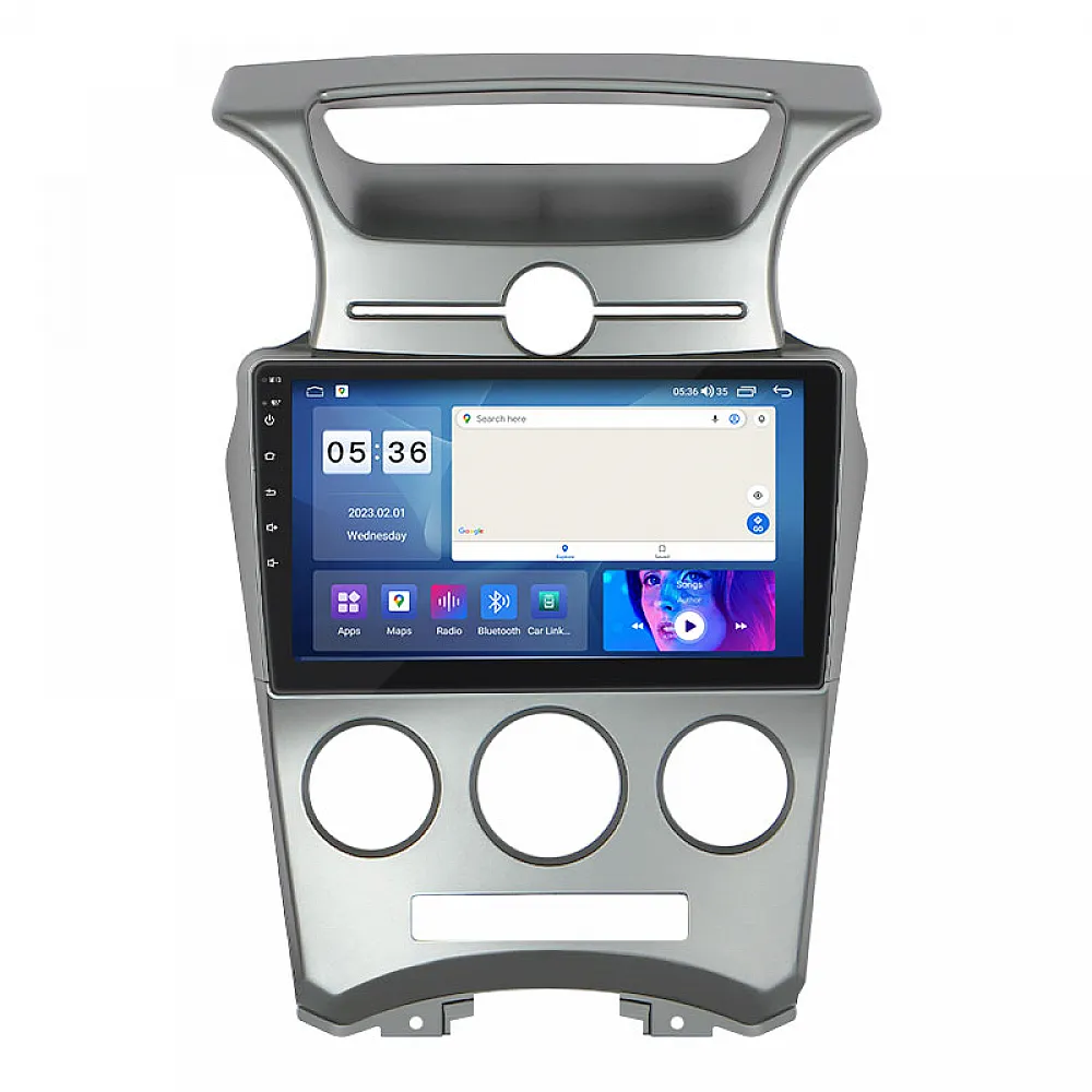 Штатна магнітола Lesko для Kia Carens II (UN) 2006-2012 екран 9" 2/32Gb CarPlay 4G Wi-Fi GPS Prime