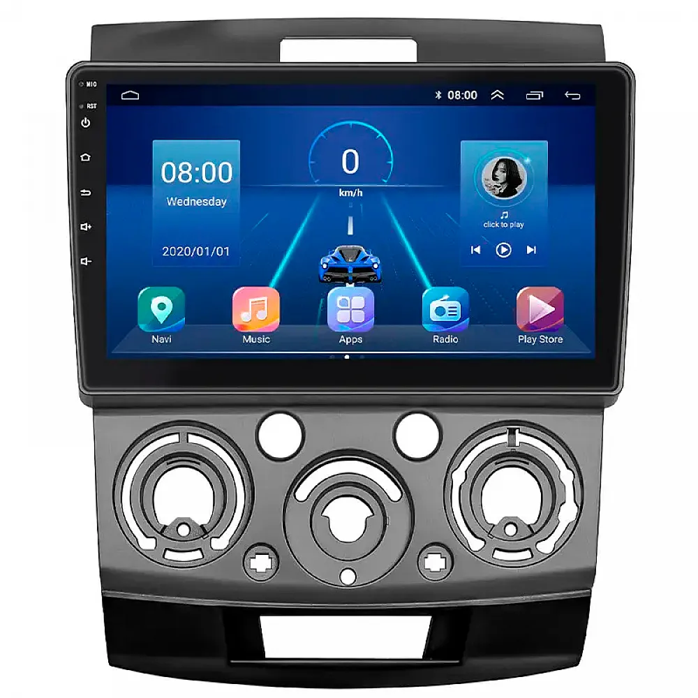 Штатная магнитола Lesko для Ford Everest II 2006-2009 экран 9" 6/128Gb 4G Wi-Fi GPS Top