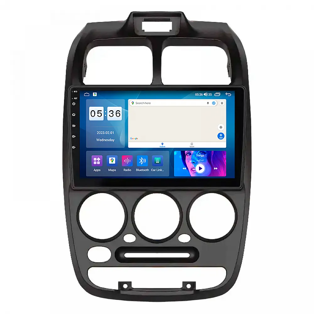 Штатна магнітола Lesko для Hyundai Accent II Рестайлінг 2002-2005 екран 9" 2/32Gb CarPlay 4G Wi-Fi GPS Prime