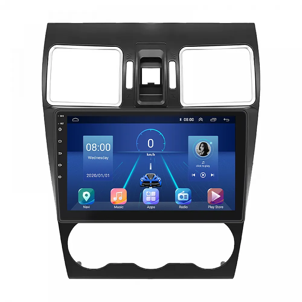 Штатная магнитола Lesko для Subaru XV I Рестайлинг 2015-2017 экран 9" 6/128Gb 4G Wi-Fi GPS Top
