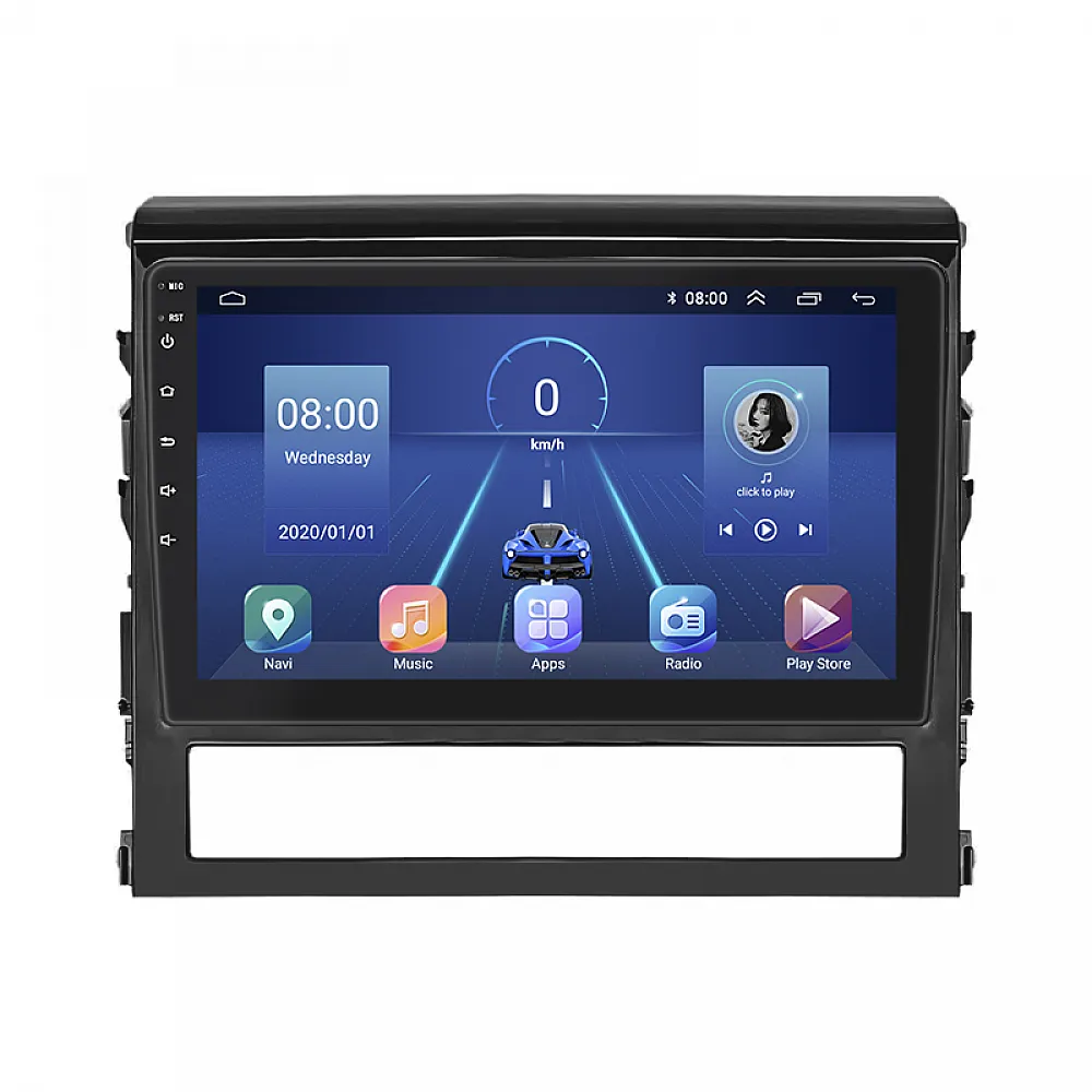 Штатна магнітола Lesko для Toyota Land Cruiser 200 Series Рестайлінг 2 2015-2021 екран 9" 4/32Gb 4G Wi-Fi GPS Top
