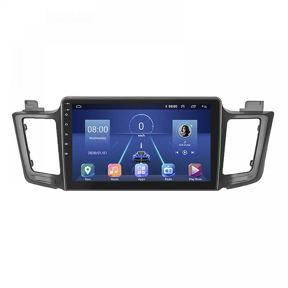 Штатна магнітола Lesko для Toyota RAV4 IV (CA40) Рестайлінг 2015-2019 екран 10" 4/32Gb 4G Wi-Fi GPS Top
