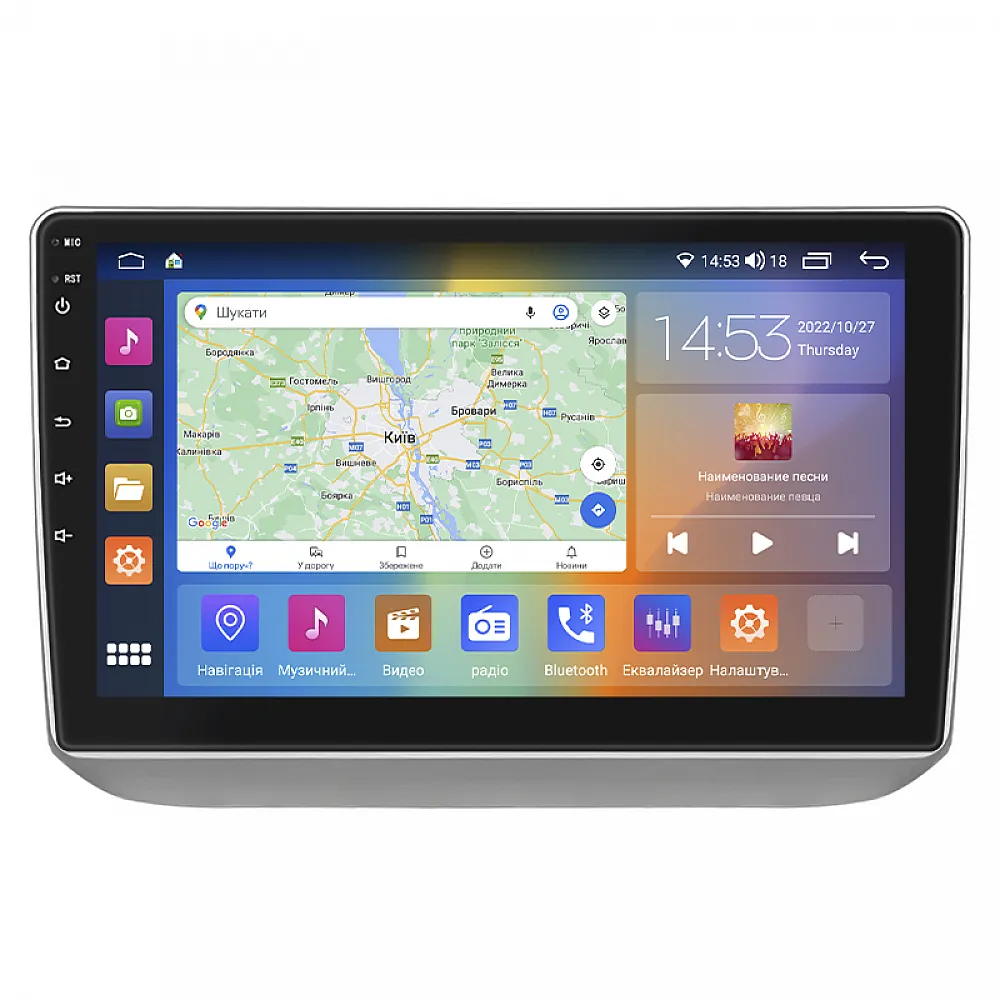 Штатная магнитола Lesko для Skoda Fabia II 2007-2010 экран 10" 4/64Gb CarPlay 4G Wi-Fi GPS Prime