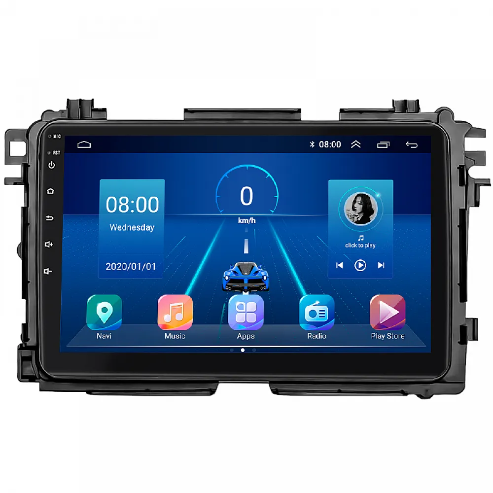 Штатна магнітола Lesko для Honda HR-V II Рестайлінг 2018-н.в. екран 9" 4/32Gb 4G Wi-Fi GPS Top