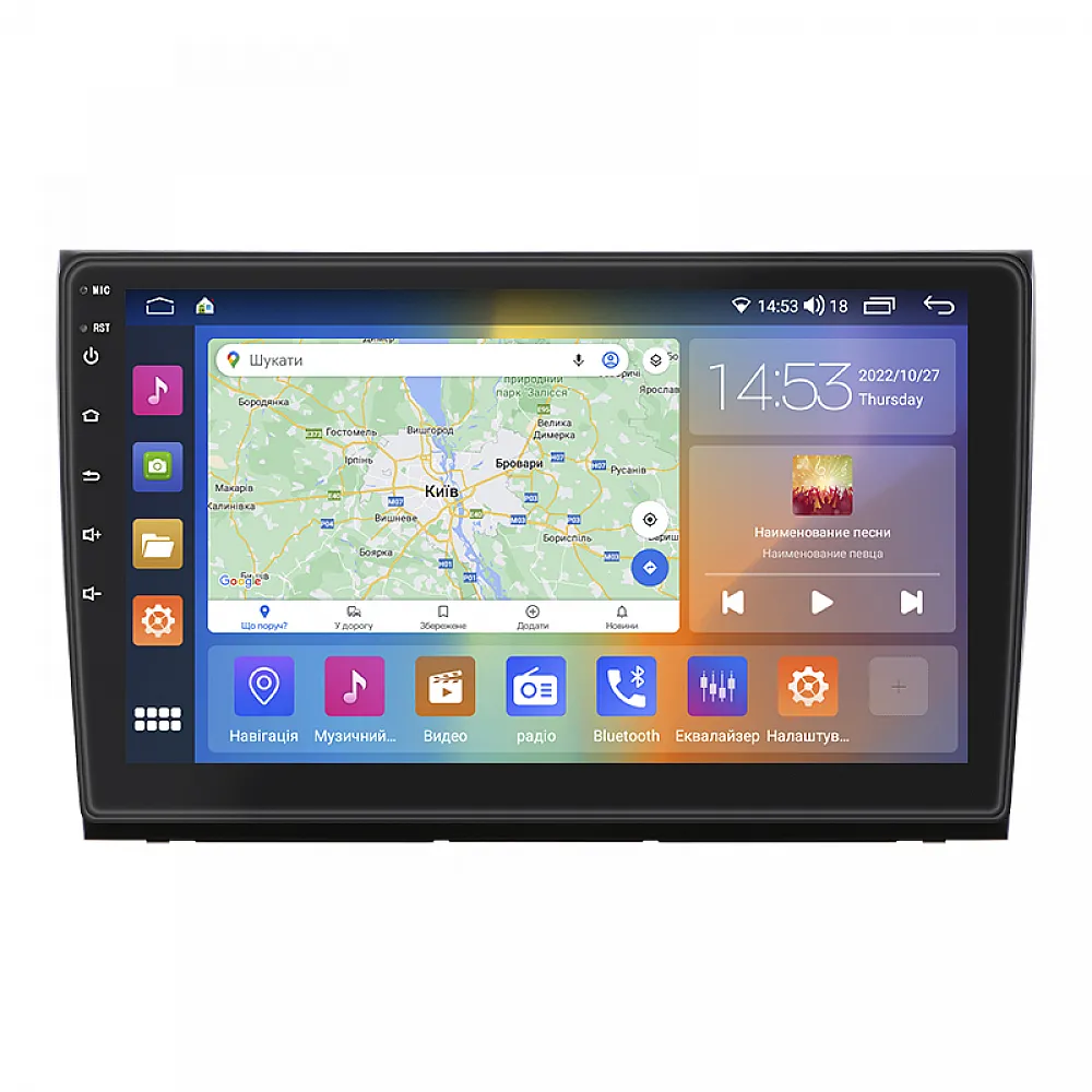 Штатна магнітола Lesko для Fiat Bravo II 2007-2014 екран 9" 2/32Gb CarPlay 4G Wi-Fi GPS Prime