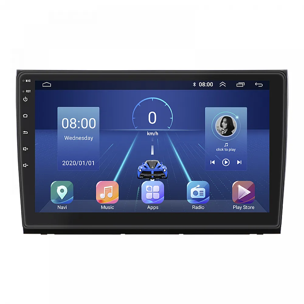 Штатна магнітола Lesko для Fiat Bravo II 2007-2014 екран 9" 6/128Gb 4G Wi-Fi GPS Top