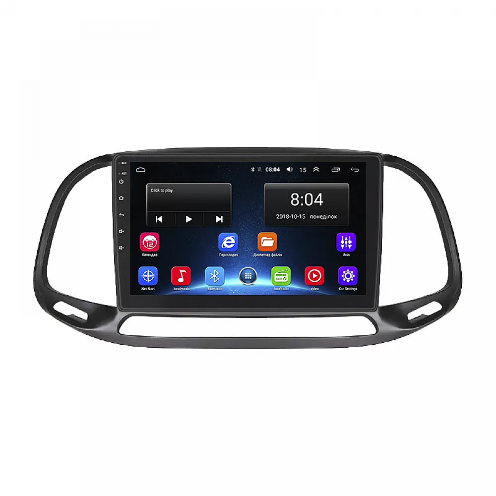 Штатная магнитола Lesko для Fiat Doblo II Рестайлинг 2015-н.в. экран 9" 2/32Gb Wi-Fi GPS Base
