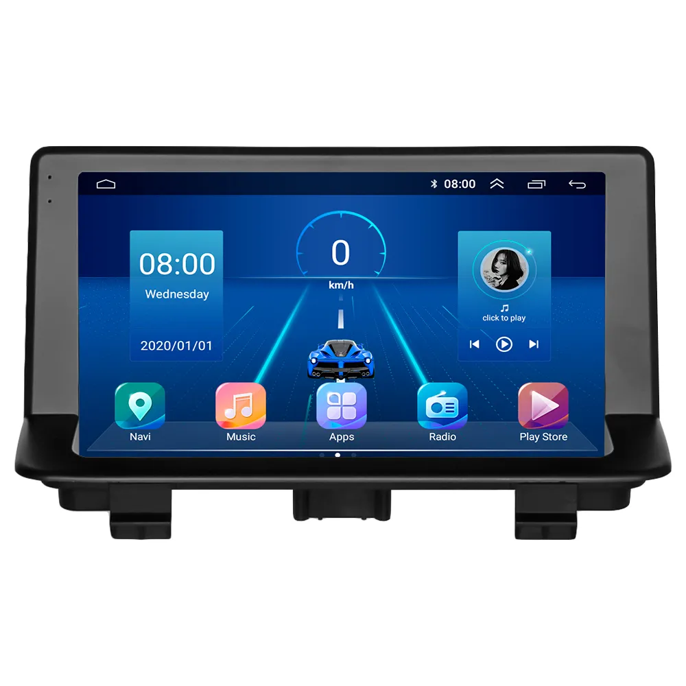 Штатна магнітола Lesko для Audi RS Q3 I (8U) Рестайлінг 2015-2018 екран 9" 4/64Gb 4G Wi-Fi GPS Top
