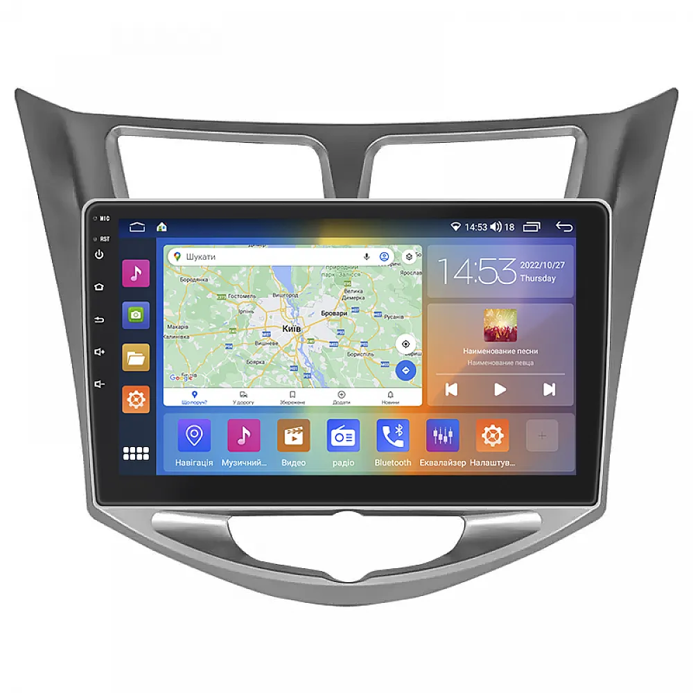 Штатна магнітола Lesko для Hyundai Solaris I Рестайлінг 2014-2017 екран 10" 4/64Gb CarPlay 4G Wi-Fi GPS Prime Штатна магнітола Lesko для Hyundai Solaris I Рестайлінг 2014-2017 екран 10" 4/64Gb CarPlay 4G Wi-Fi GPS Prime