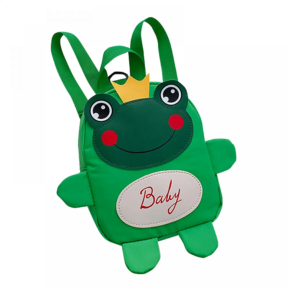 Дитячий рюкзак A-6864 Frog з ремінцем анти-втратою Green