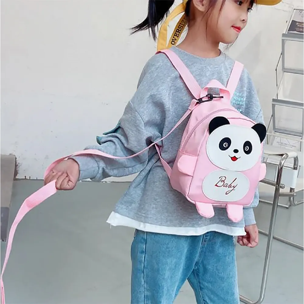 Детский рюкзак A-6864 Panda с ремешком анти-потеряшка Pink