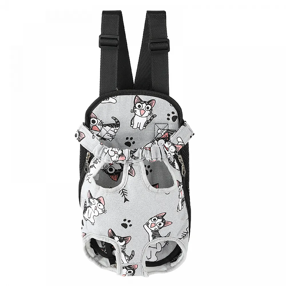 Рюкзак- кенгуру для животных SY210814 Cat Gray L Рюкзак- кенгуру для животных SY210814 Cat Gray L