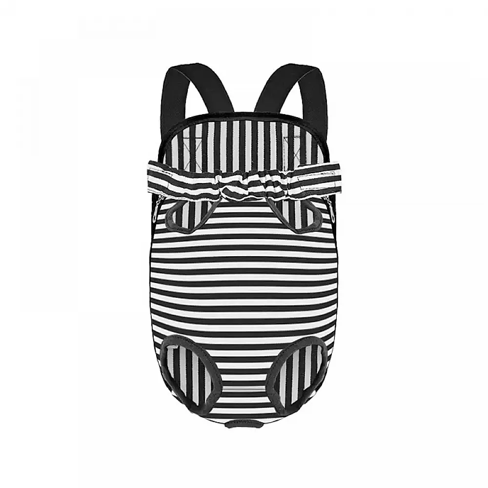 Рюкзак-кенгуру для животных DT834 Strip Black + White S Рюкзак-кенгуру для животных DT834 Strip Black + White S