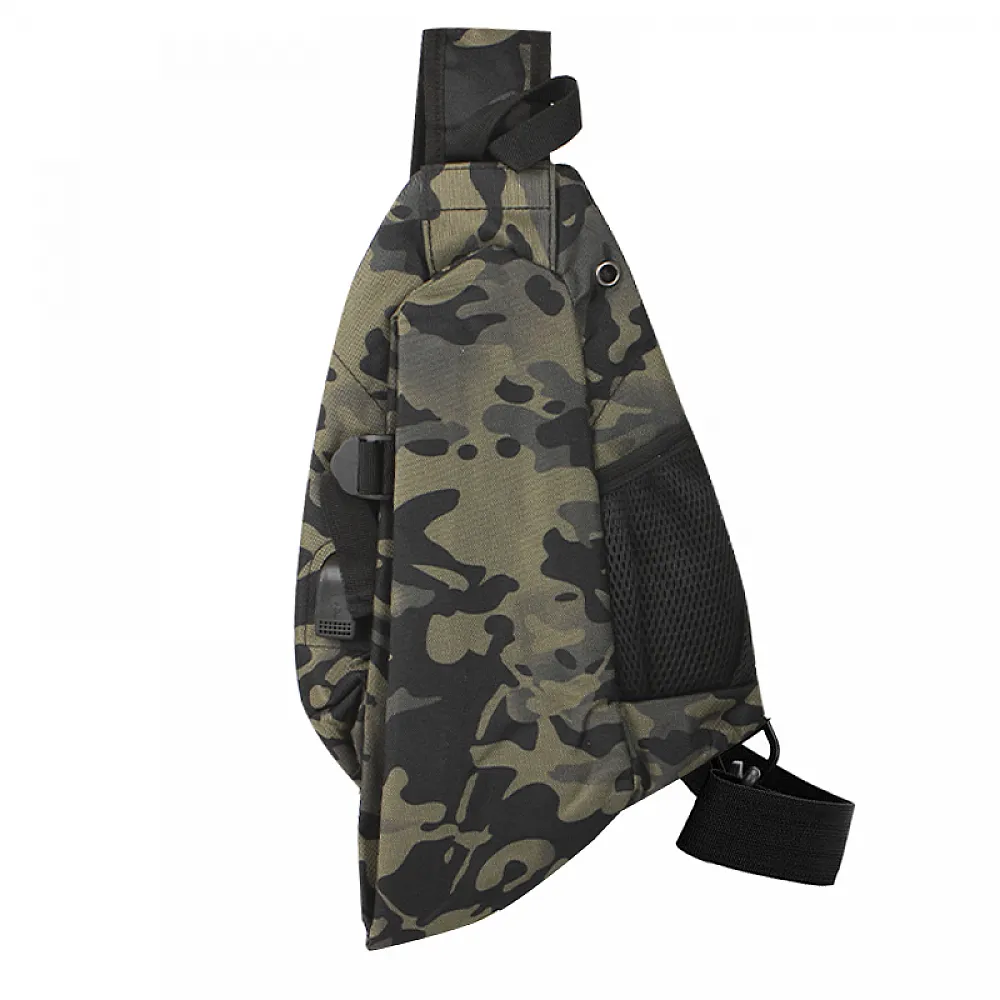 Рюкзак на одно плечо 905 вместительная с USB портом водонепроницаемая Camouflage Рюкзак на одно плечо 905 вместительная с USB портом водонепроницаемая Camouflage