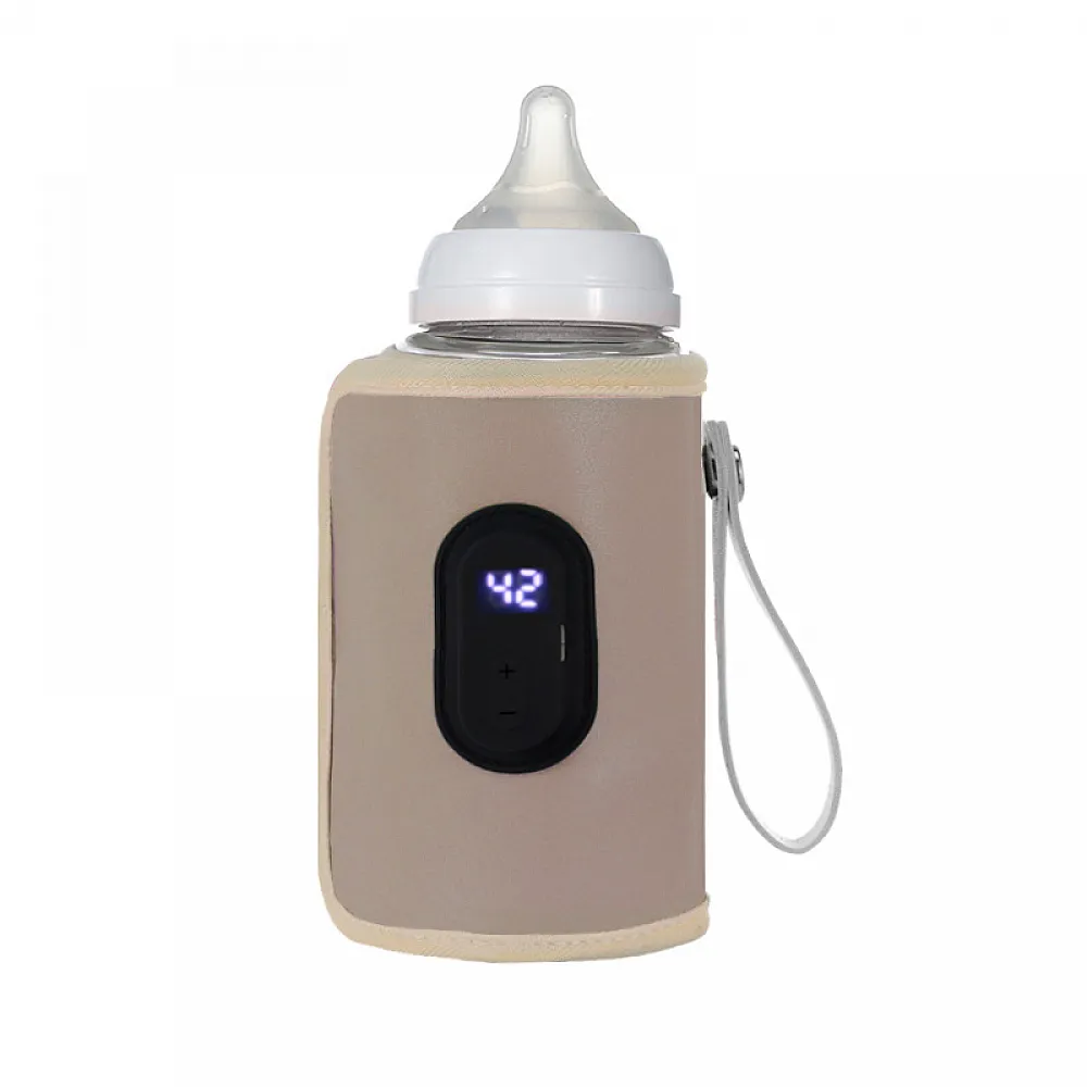 Портативный подогреватель NPT-02 для детской бутылочки USB цифровой дисплей Beige Портативный подогреватель NPT-02 для детской бутылочки USB цифровой дисплей Beige