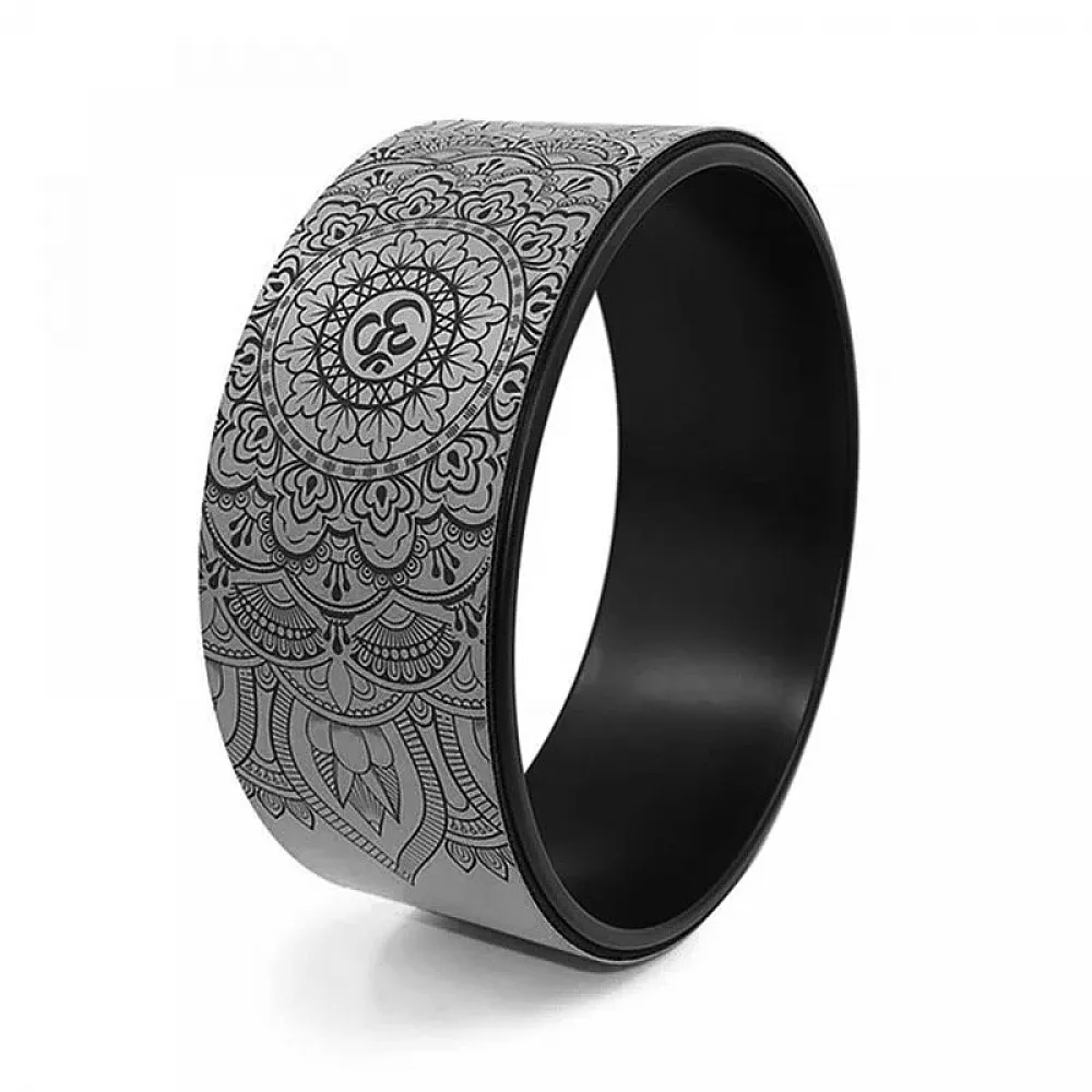 Колесо Dobetters Yoga DBT-Y1 Gray + Black для йоги и фитнеса стретчинг ролик йога-кольцо 32*13 см