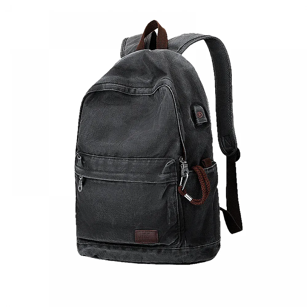 Рюкзак Muzee ME-WA1718 20-35L Black чоловічий повсякденний