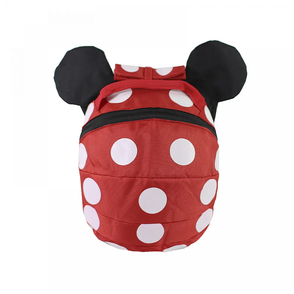 Дитячий рюкзак Lesko W640 Minnie Mouse дошкільний з ремінцем анти-втратою для прогулянки