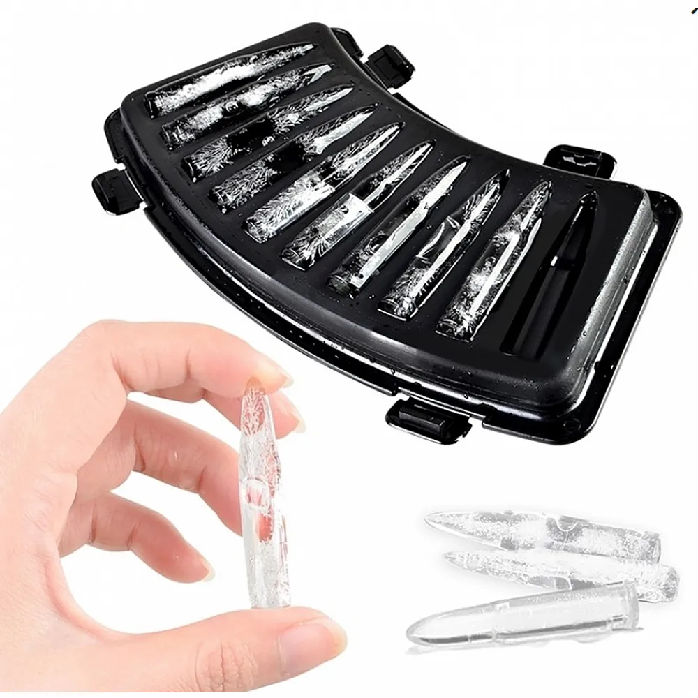 Форма для льда CUMENSS Пули АК47 Black емкость для льда в виде пуль