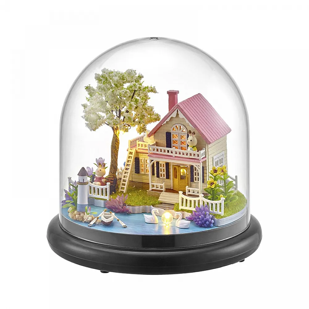 3D Румбокс під куполом DIY Cute Room ZQW-2021 Весняна прогулянка ляльковий будинок-конструктор