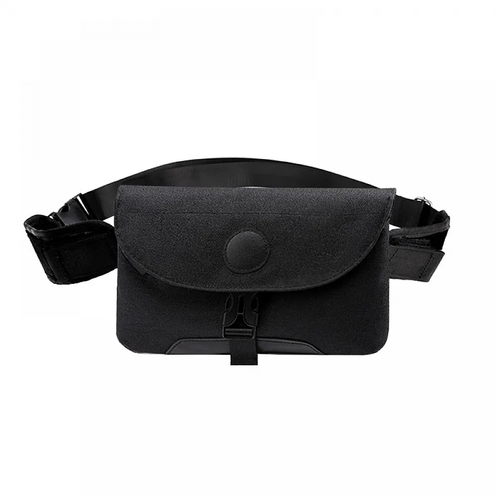 Чоловічі сумки через плече Lesko LP-022 Black повсякденна тканинна барсетка