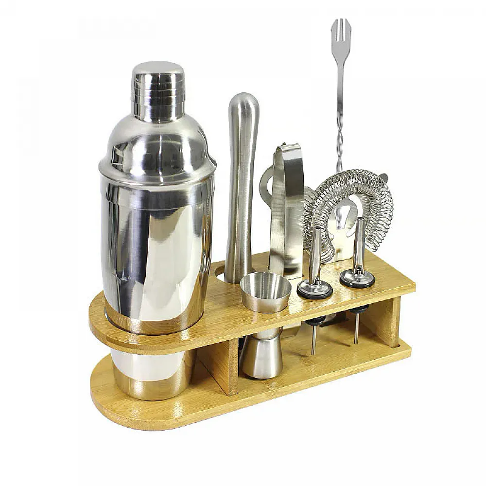 Набор для бара Youchen МС-10 из 9 предметов с подставкой барный инвентарь