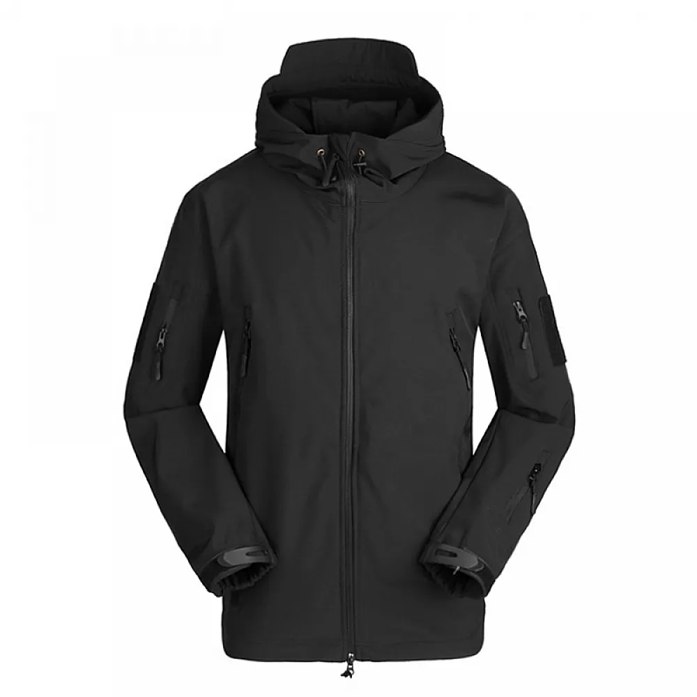 Тактическая куртка Lesko A001 Black L Soft Shell мужская одежда армейская