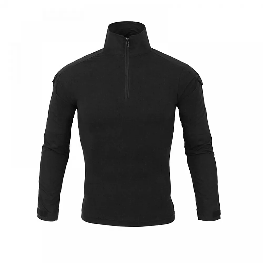 Тактична сорочка Lesko A655 Black 2XL 38р. кофта армійська убакс чоловіча