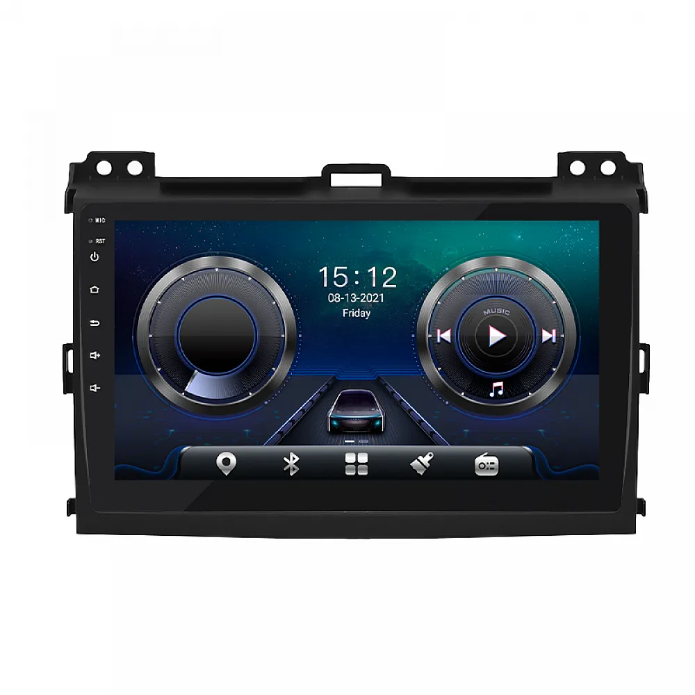 Штатна магнітола Lesko для Toyota Land Cruiser Prado 120 Series Рестайлінг 2007-2009 9" 4/32 4G+CarPlay GPS