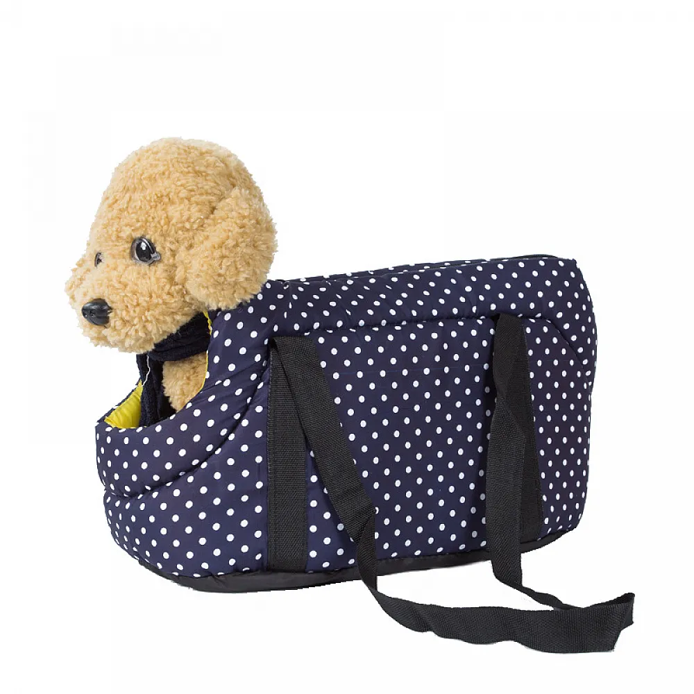 Сумка-перенесення Lesko H1 Dot Navy Blue для собак 52*25*28 см