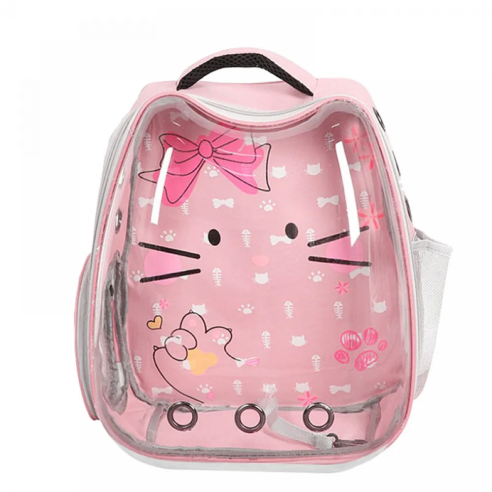 Рюкзак-перенесення для кішок Taotaopets 256604 Pink Panoramic Cats сумка-контейнер 34*28*40 cm