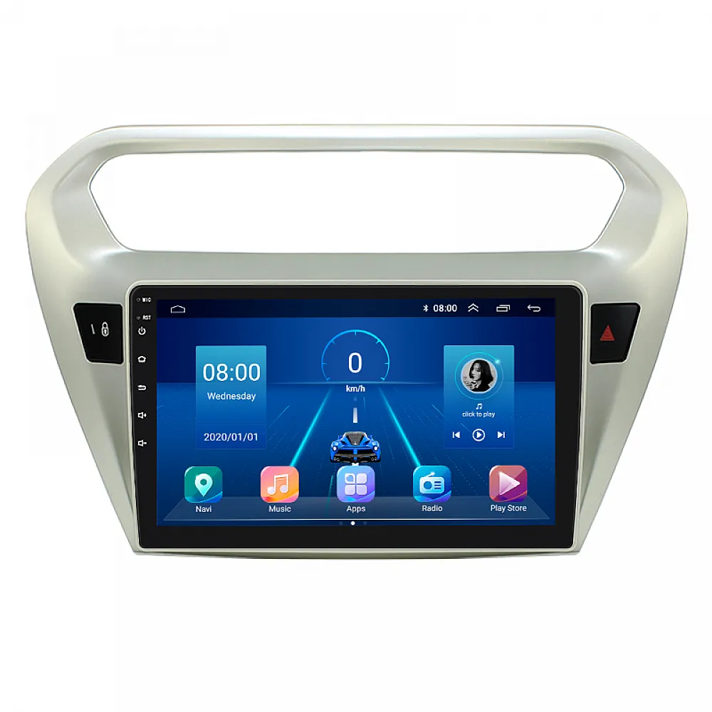 Штатная магнитола 9" Lesko для Peugeot 301 I 2012-2016 6/128Gb 4G Wi-Fi GPS Top Пежо