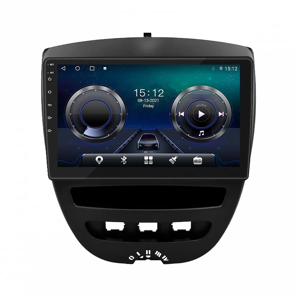 Штатна магнітола Lesko для Citroen C1 I 2005-2008 екран 10" 4/32Gb/ 4G/ Wi-Fi/ CarPlay GPS Premium