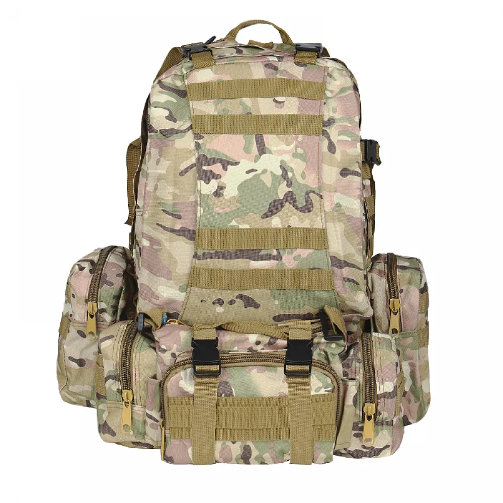 Рюкзак тактичний +3 підсумок AOKALI Outdoor B08 75L (Camouflage CP) великий похідний армійський taktical