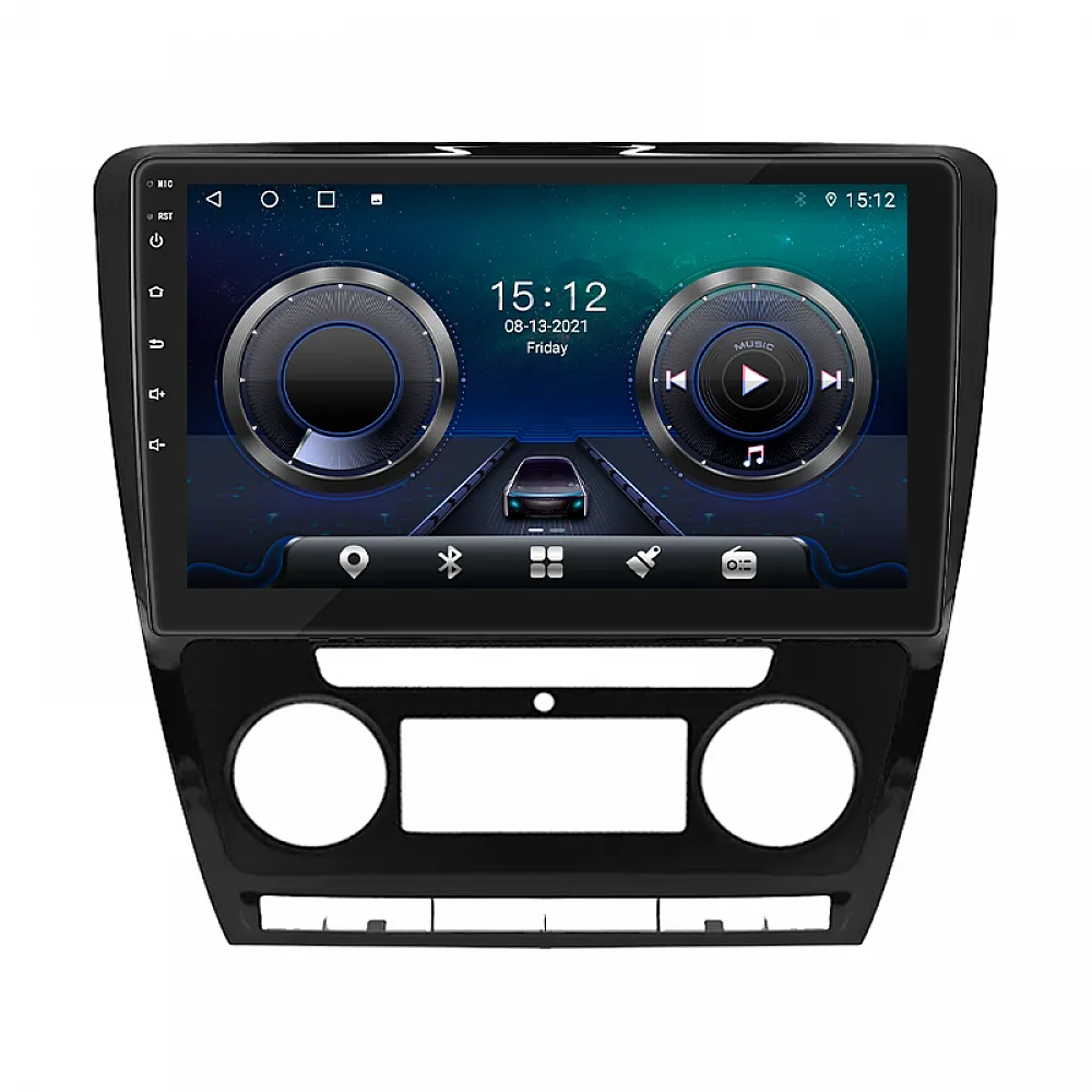Штатная магнитола Lesko для Skoda Octavia II (A5) Рестайлинг 2008-2013 10" 4/32Gb/ 4G/ Wi-Fi/ CarPlay Premium