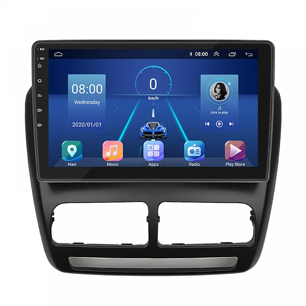 Штатная магнитола 10" Lesko для авто Fiat Doblo II 2009-2015г 2/32 4G WiFi GPS Андроид Top Фиат