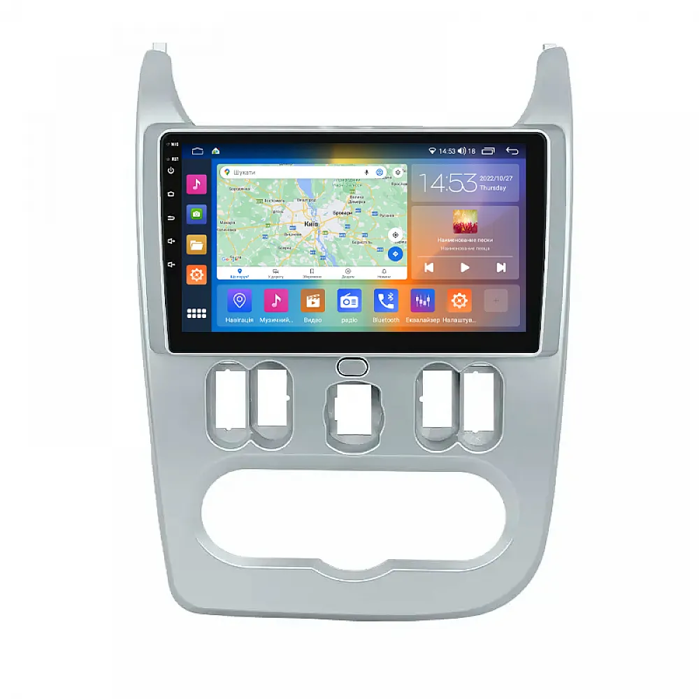 Штатная магнитола 9" Lesko для Dacia Logan I 2004-2012 2/32Gb CarPlay 4G Wi-Fi GPS Prime Дачия