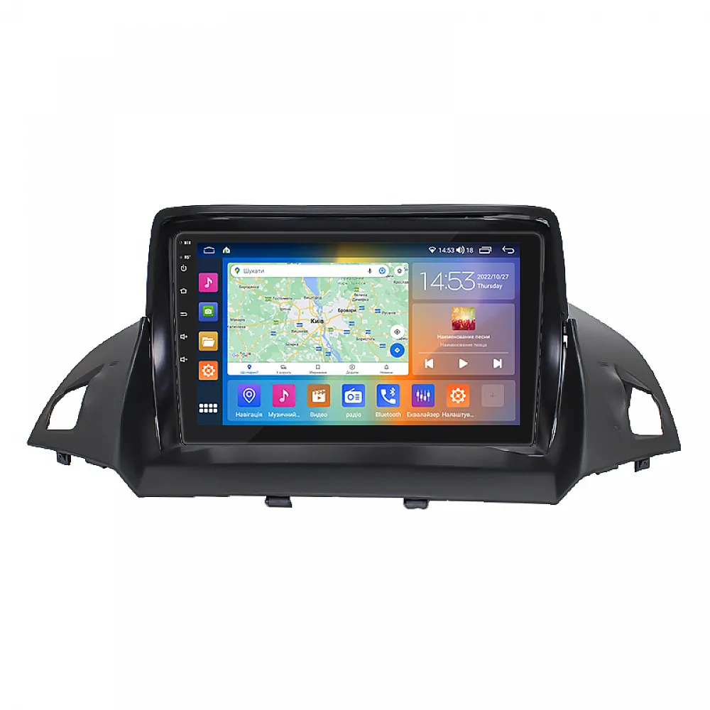 Штатная магнитола 9" Lesko для Ford Escape III Рестайлинг 2015-2019 4/64Gb CarPlay 4G Wi-Fi GPS Prime Форд