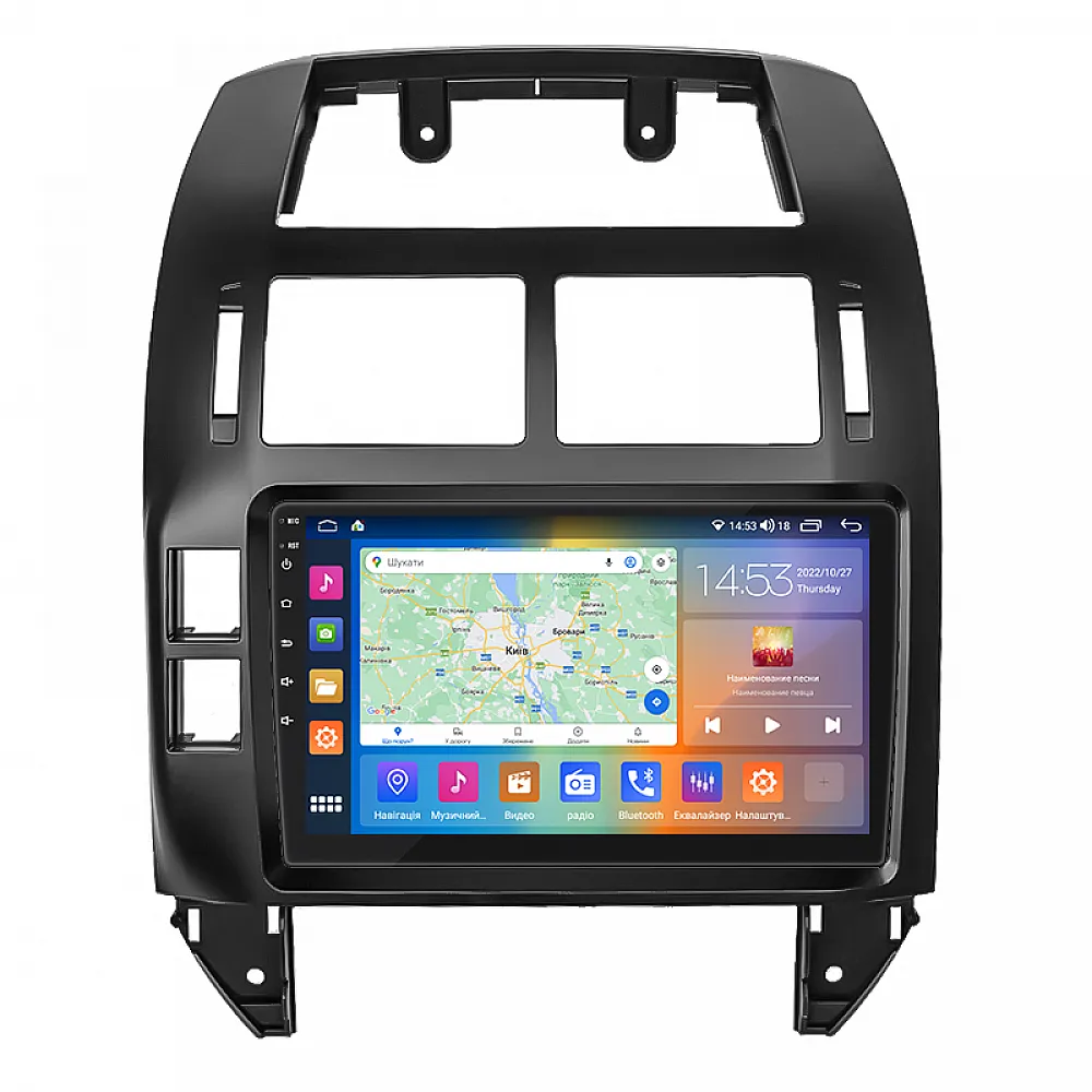 Штатная магнитола 9" Lesko для Volkswagen Polo IV Рестайлинг 2005-2009 4/64Gb CarPlay 4G Wi-Fi GPS Prime