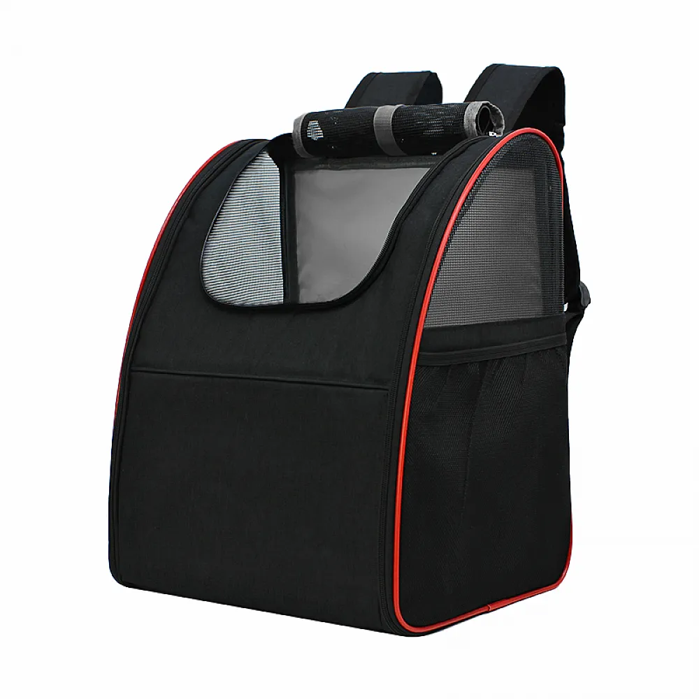 Рюкзак-переноска Lesko SY210808 Black + Red для кошек и собак 42*34*28 см Рюкзак-переноска Lesko SY210808 Black + Red для кошек и собак 42*34*28 см