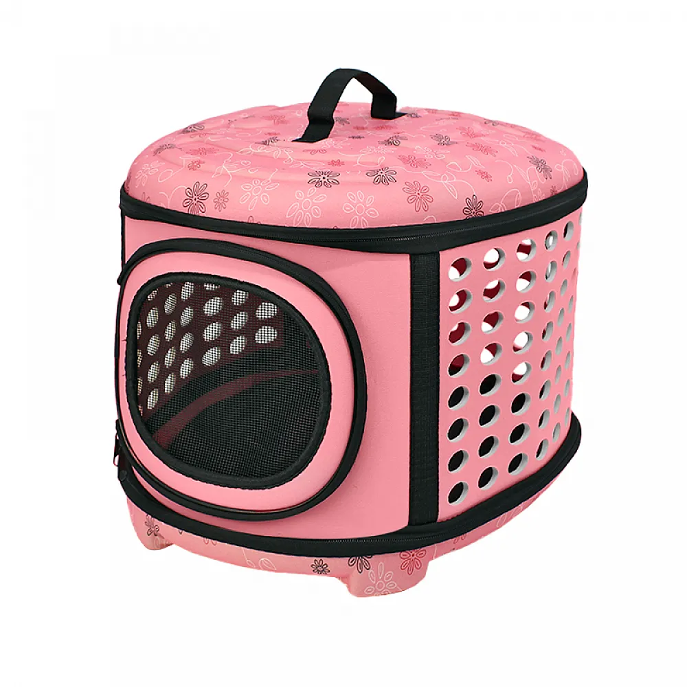 Сумка-перенесення Lesko SY210802 Pink контейнер для кішок і собак 43*38*32 см Сумка-перенесення Lesko SY210802 Pink контейнер для кішок і собак 43*38*32 см